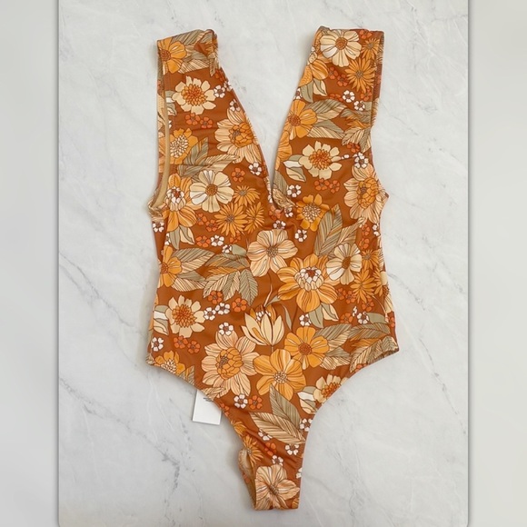 NWT ZARA FLORAL PRINTED SWIMSUIT - Picture 4 of 6
